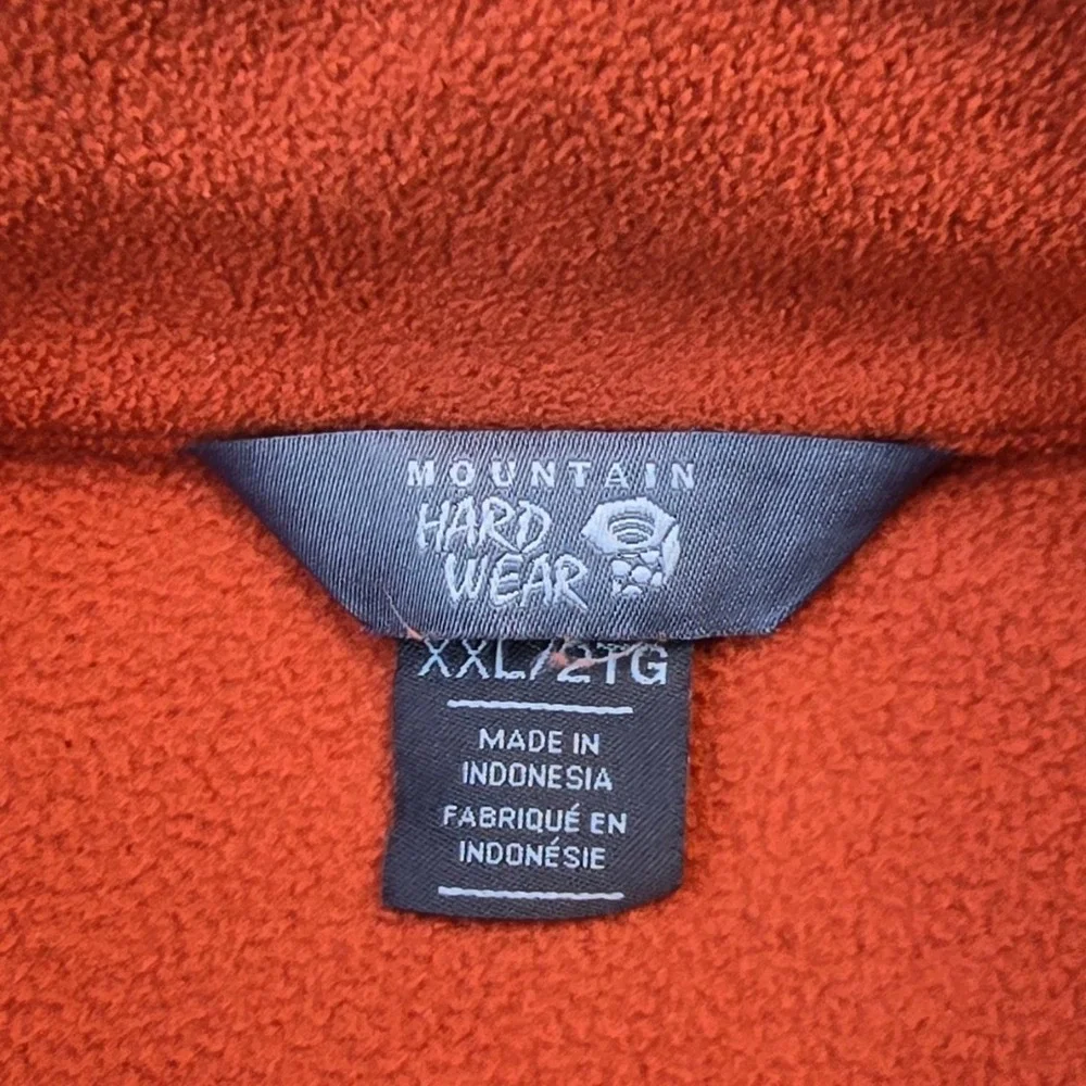 Mountain Hardwear Microchill 2.0 Fleece Jacket Full Zip Orange Rust Men's XXL